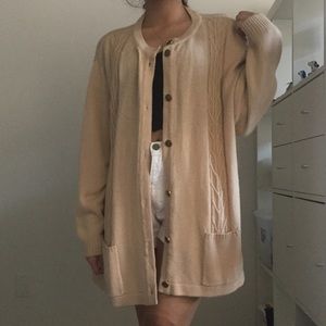 Vintage Beige Cardigan